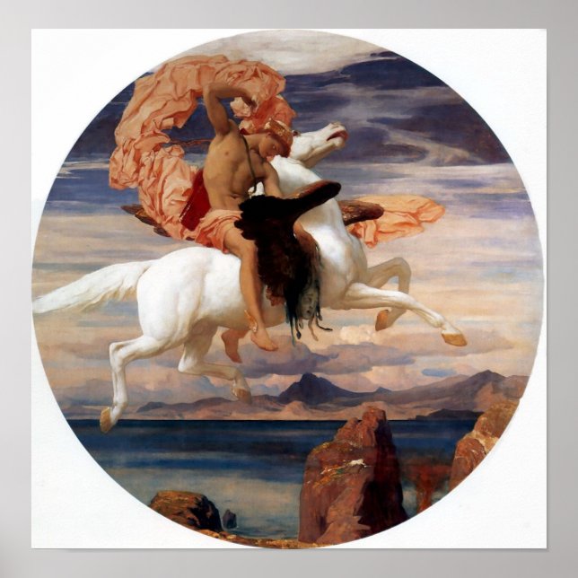 Perseus auf Pegasus Poster (Vorne)