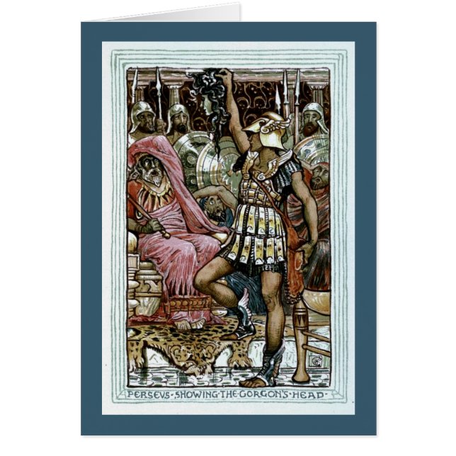 Perseus, das den des Gorgons Kopf zeigt (Vorne)