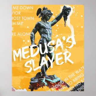 Perseus enthauptet die Gorgon Medusa Poster