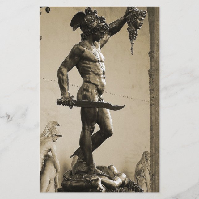 Perseus mit dem Kopf von Medusa Briefpapier (Vorderseite)