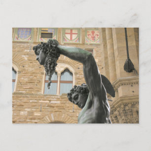 Perseus mit dem Leiter von Medusa Florence, Italie Postkarte