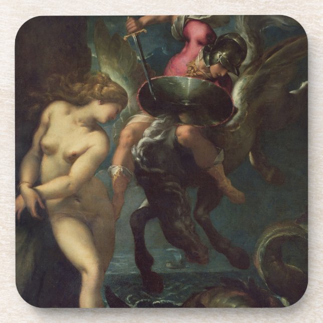 Perseus und Andromeda, c.1610 (Öl auf Leinwand) Untersetzer (Vorderseite)
