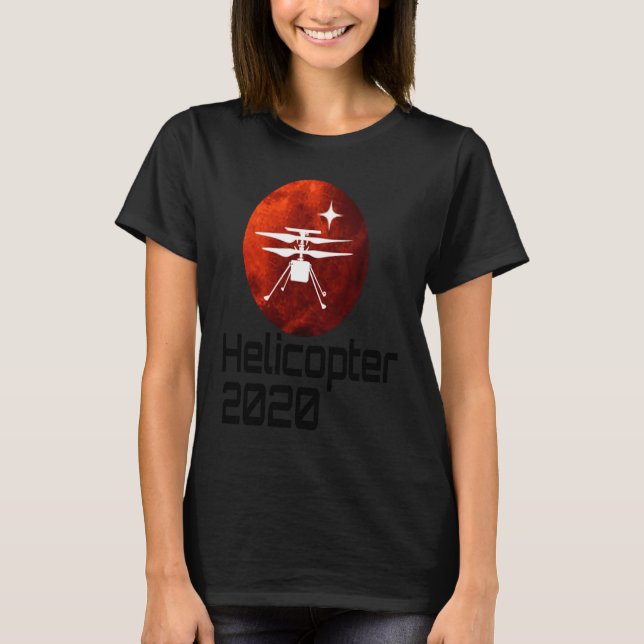 Perseverance Mars Rover Helicopter Ingenuity Landi T-Shirt (Vorderseite)