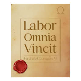 Perseverance Motivational Quote - Latin Poster Art