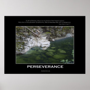 PERSEVERANCE Nature Poster