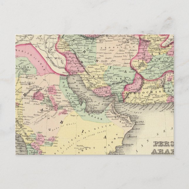 Persia Arabia Postkarte (Vorderseite)