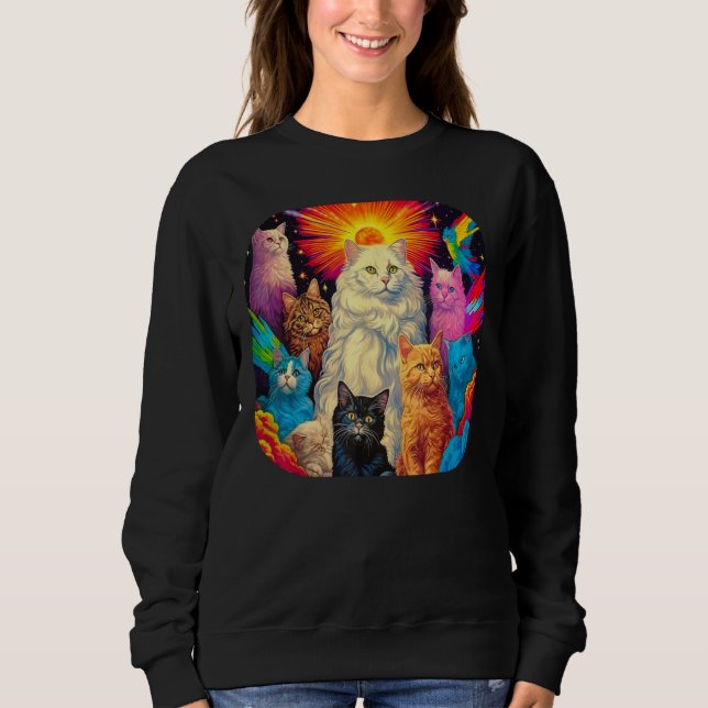 Persian Cat Art Sweatshirt (Vorderseite)