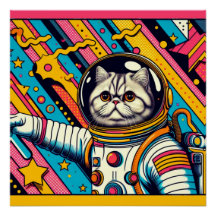 PERSIAN CAT-ASTRONAUT 3