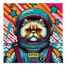 PERSIAN CAT-ASTRONAUT 4