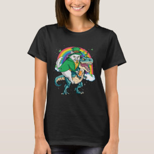 Persian Cat Beer Dino Rex Horn Rainbow T-Shirt