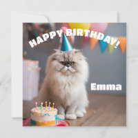 Persian Cat Birthday Party