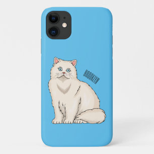 Persian cat cartoon illustration Case-Mate iPhone hülle