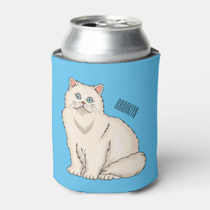Persian cat cartoon illustration dosenkühler