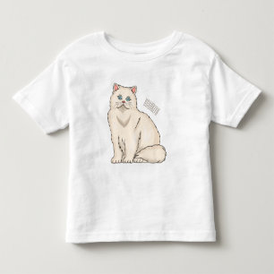 Persian cat cartoon illustration kleinkind t-shirt