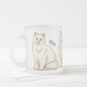 Persian cat cartoon illustration mattglastasse