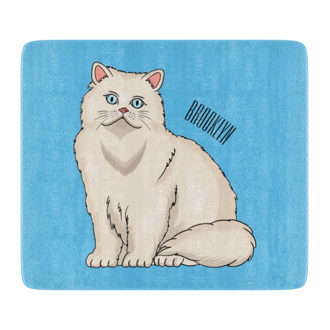 Persian cat cartoon illustration schneidebrett (Vorderseite)