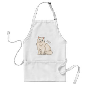 Persian cat cartoon illustration schürze