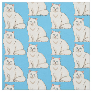 Persian cat cartoon illustration stoff