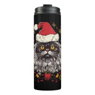 Persian Cat Christmas Thermosbecher