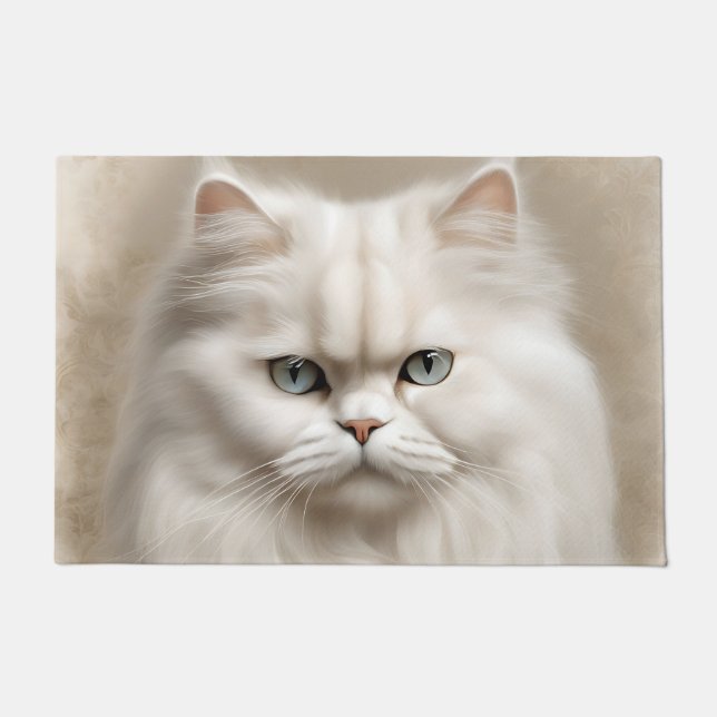 Persian Cat Feline Elegant Fußmatte (Vorderseite)