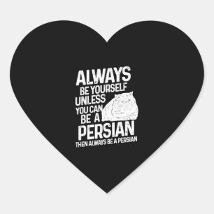 Persian Cat gift Herz-Aufkleber