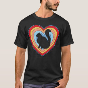 Persian Cat Heart Niedlich Cat Mama Cat Vater Vale T-Shirt