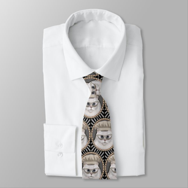 Persian Cat Koch Neck Tie Krawatte (Gebunden)