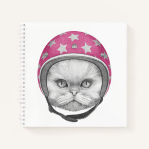 Persian Cat Motorrad Rider Notizbuch