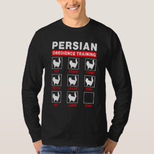 Persian Cat Obedience Training Kitten T-Shirt
