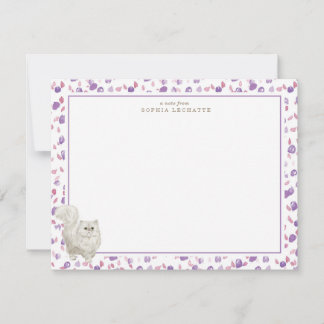 Persian Cat Personalisiert Stationery Mitteilungskarte
