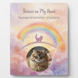 Persian Cat Pet Memorial Photo Plaque Fotoplatte