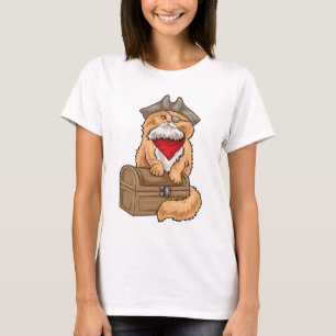 Persian cat Pirate Treasest T-Shirt
