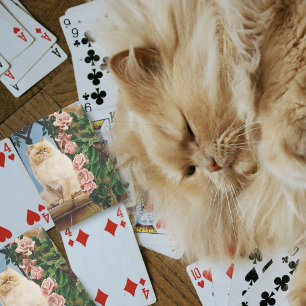 Persian Cat RosesDryad Spielkarten