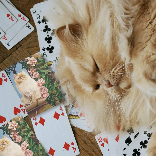 Persian Cat RosesDryad Spielkarten (Von Creator hochgeladen)