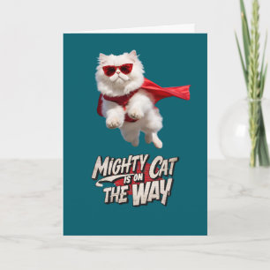Persian Cat Superhero Karte