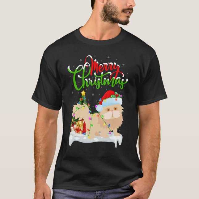 Persian Cat   Xmas Decorations Persian Cat Christm T-Shirt (Vorderseite)