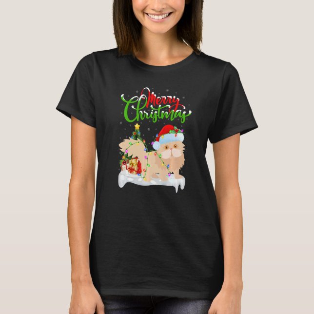 Persian Cat Xmas Decorations Persian Cat Christma T-Shirt (Vorderseite)