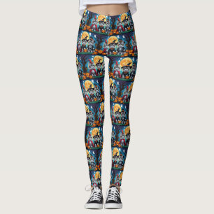 Persian Cats Pumpkin Halloween Funny Leggings