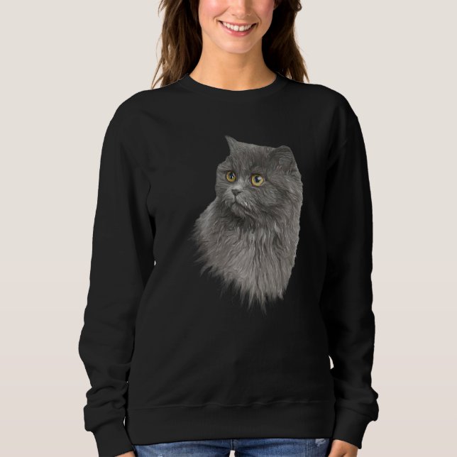 Persian Gorgeous Pet Cat Breed Kitty Fan Sweatshirt (Vorderseite)