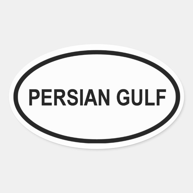 PERSIAN GULF OVALER AUFKLEBER (Vorderseite)