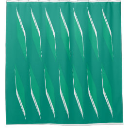 Persian-Jungle Green Geometric Duschvorhang