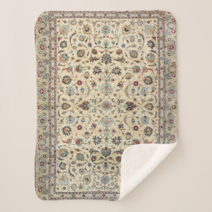 Persian Kashan Dustan Baby Blue  Sherpadecke