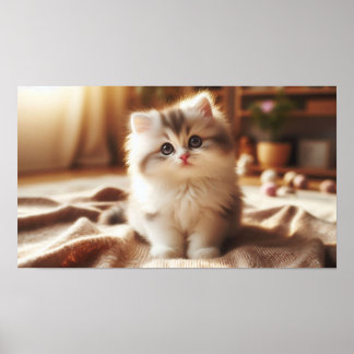 Persian Kitten Poster - Soft Fur & Big Eyes - Kauf