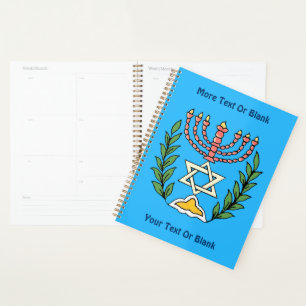 Persian Magen David Menorah Planer
