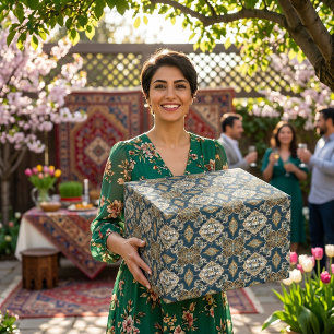 Persian New Year Nowruz Party Gifts Tiles Geschenkpapier