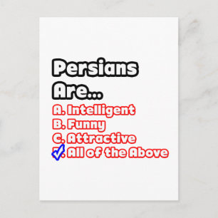 Persian Pride Quiz Postkarte