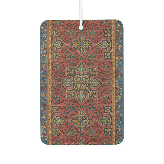Persian Rug Carpet Red Blue Classic Autolufterfrischer (Vorderseite)
