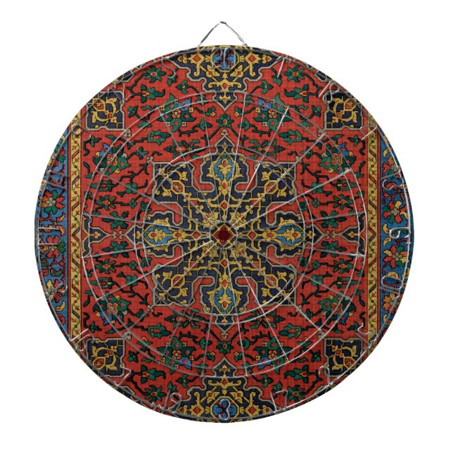 Persian Rug Carpet Red Blue Classic Dartscheibe (vorne)