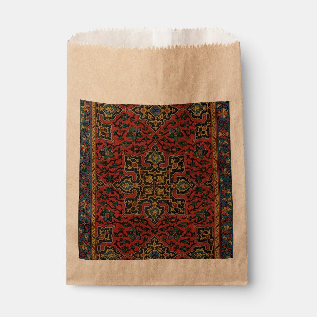 Persian Rug Carpet Red Blue Classic Geschenktütchen (Vorderseite)