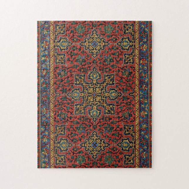 Persian Rug Carpet Red Blue Classic Puzzle (Vertikal)